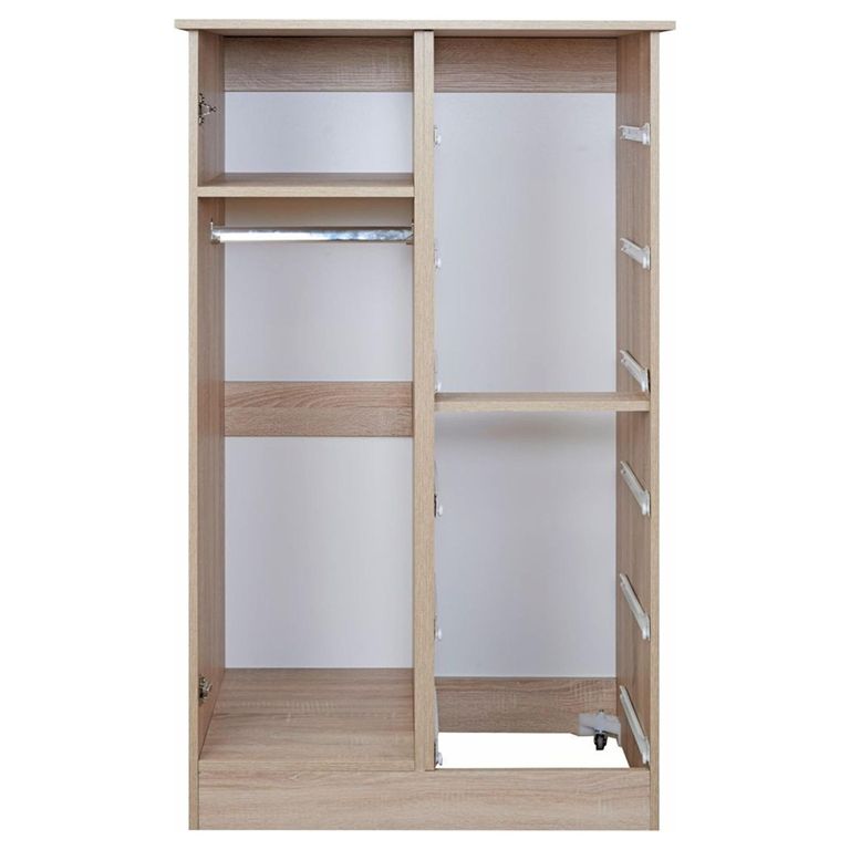 Clearance - Pembroke White 1 Door Midi Wardrobe - FSS16406