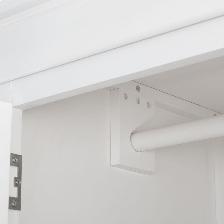 Clermont Double Wardrobe - 2 Door - 1 Drawer - White