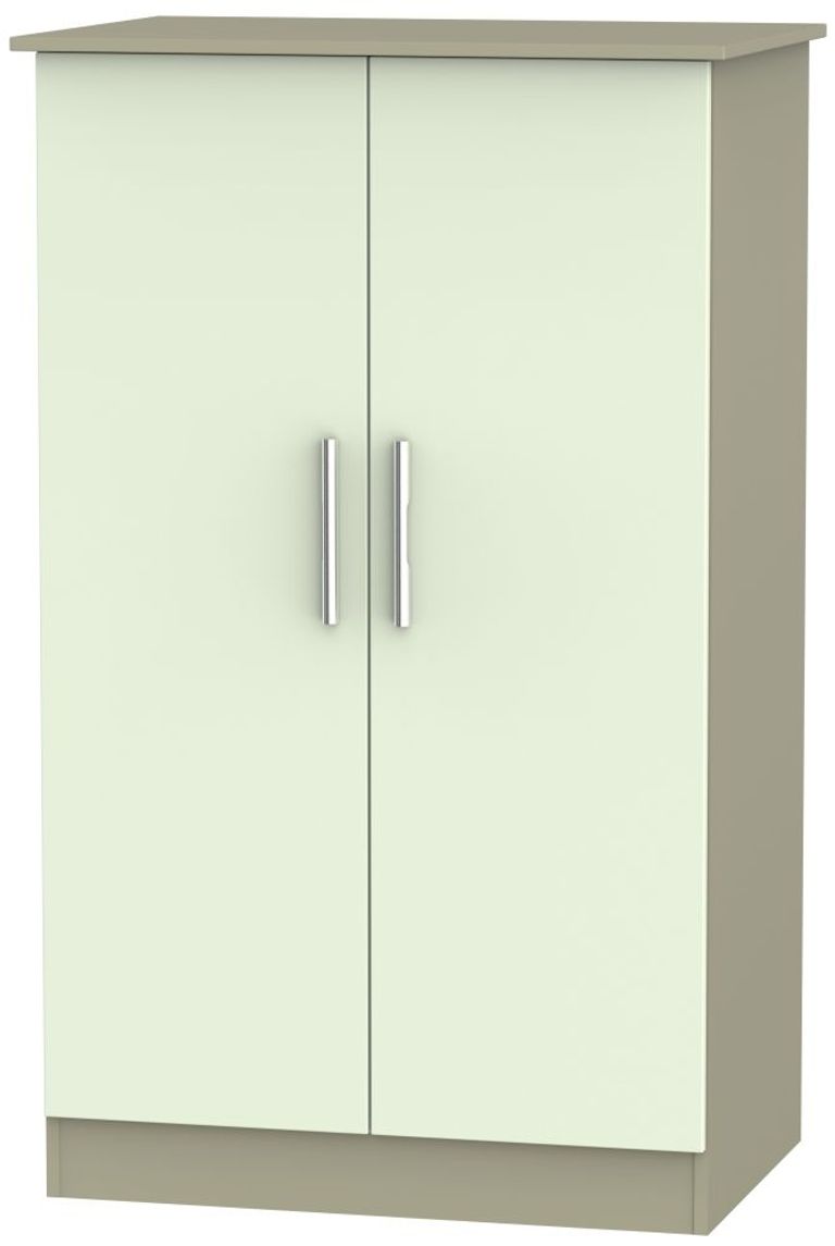 Contrast Cream and Mushroom Midi Wardrobe