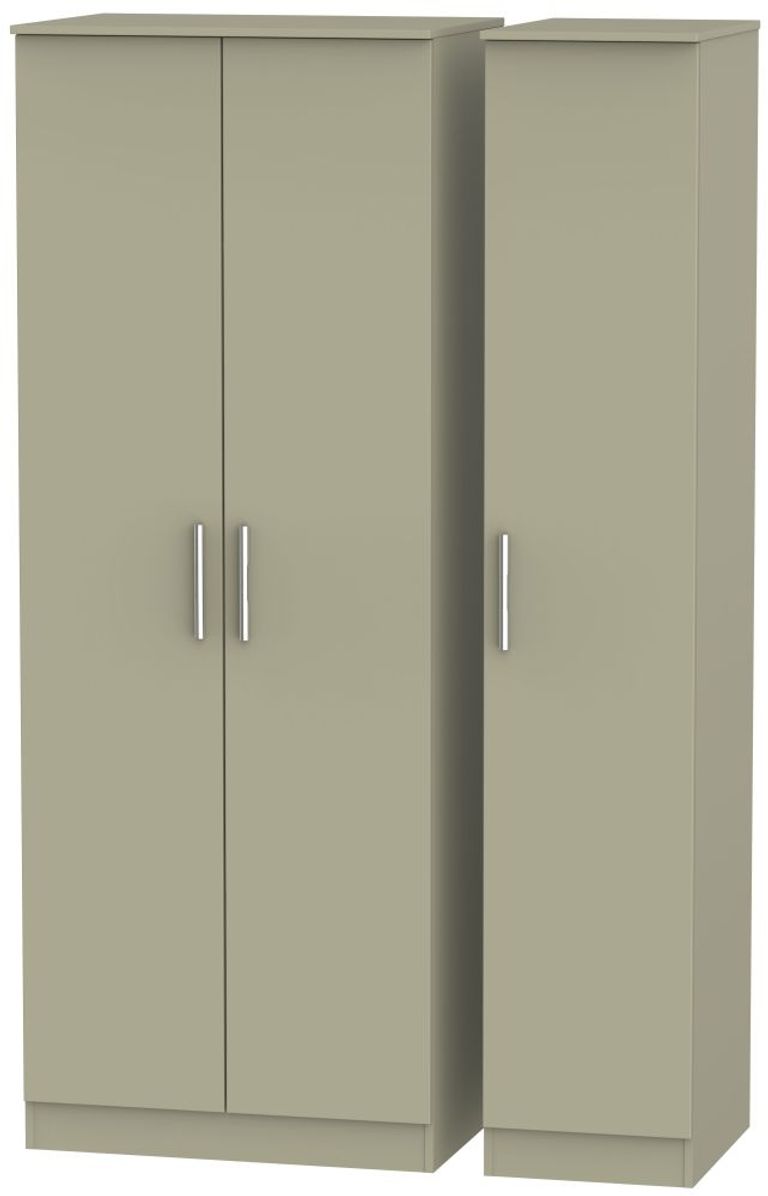 Contrast Mushroom 3 Door Tall Triple Wardrobe