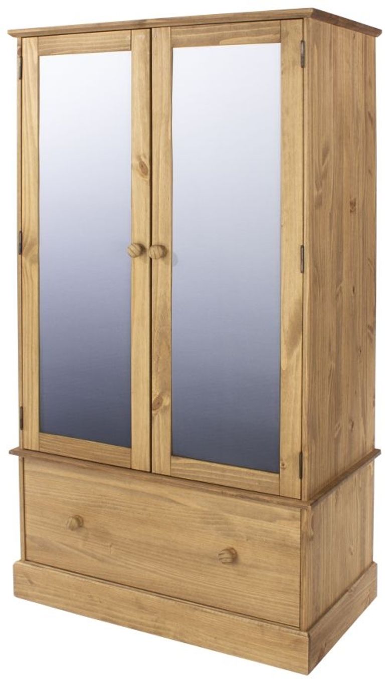 Cotswold Pine 2 Door Combi Wardrobe