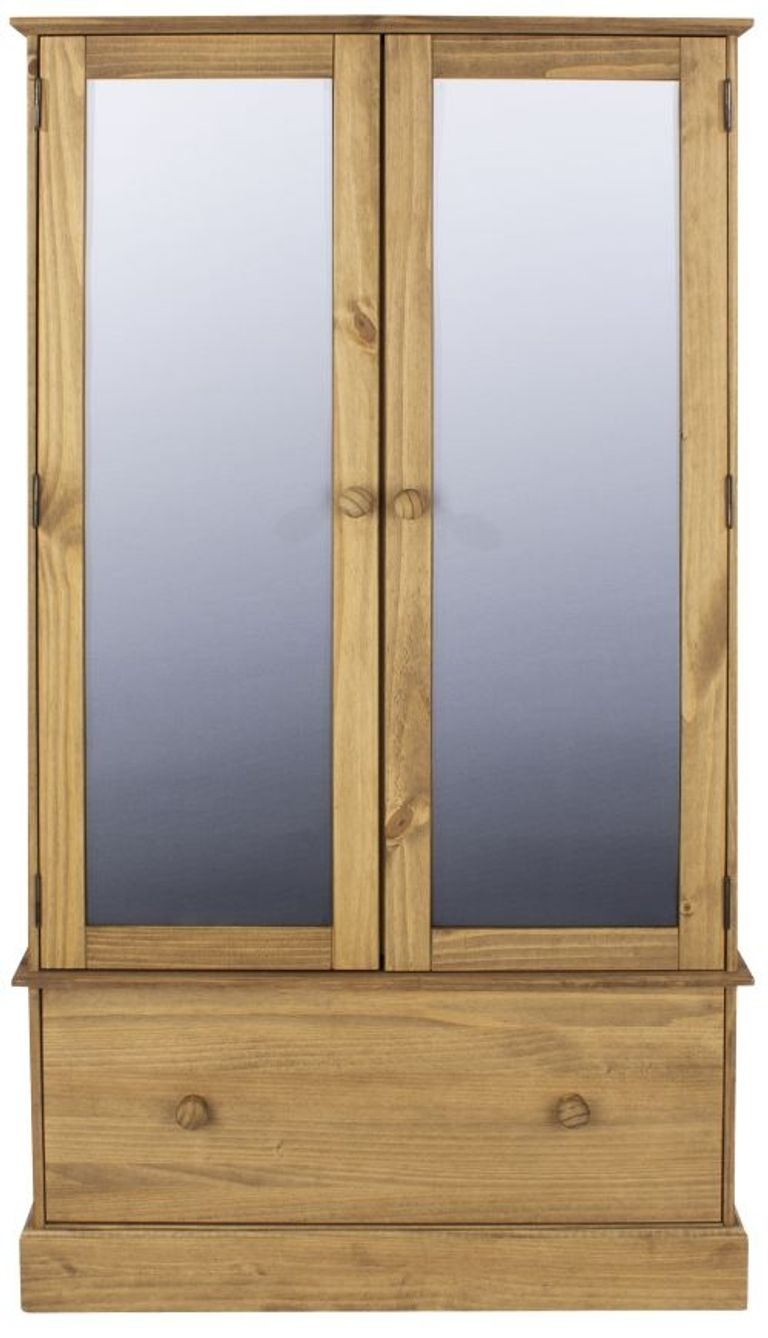 Cotswold Pine 2 Door Combi Wardrobe