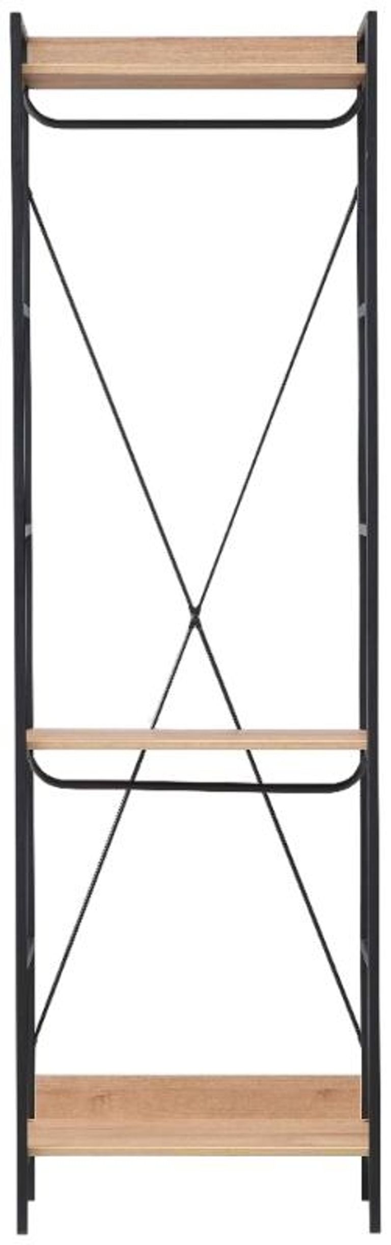 Craven Light Oak 3 Shelves Open Wardrobe