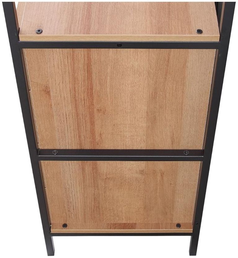 Craven Light Oak 4 Drawer Open Wardrobe