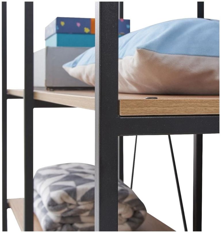 Craven Light Oak 8 Shelves Open Wardrobe