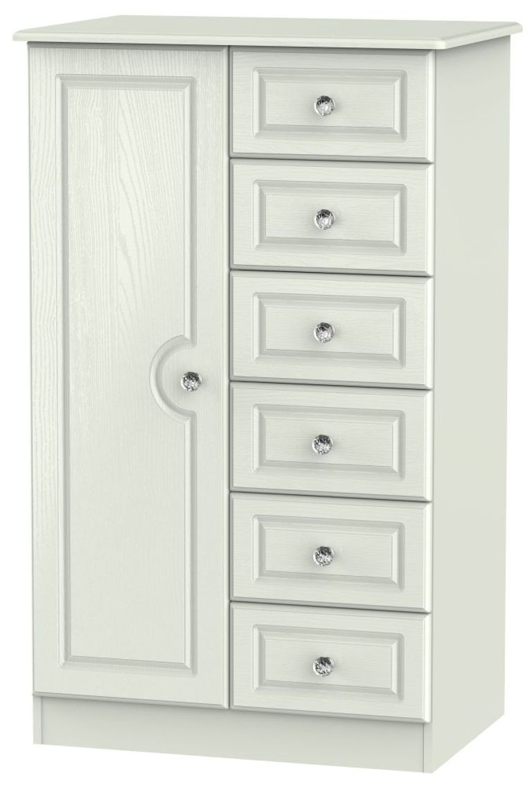 Crystal Cashmere 1 Door Midi Wardrobe