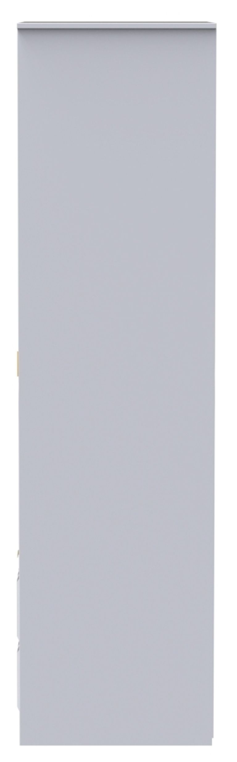 Cube White 2 Door 2 Drawer Tall Wardrobe