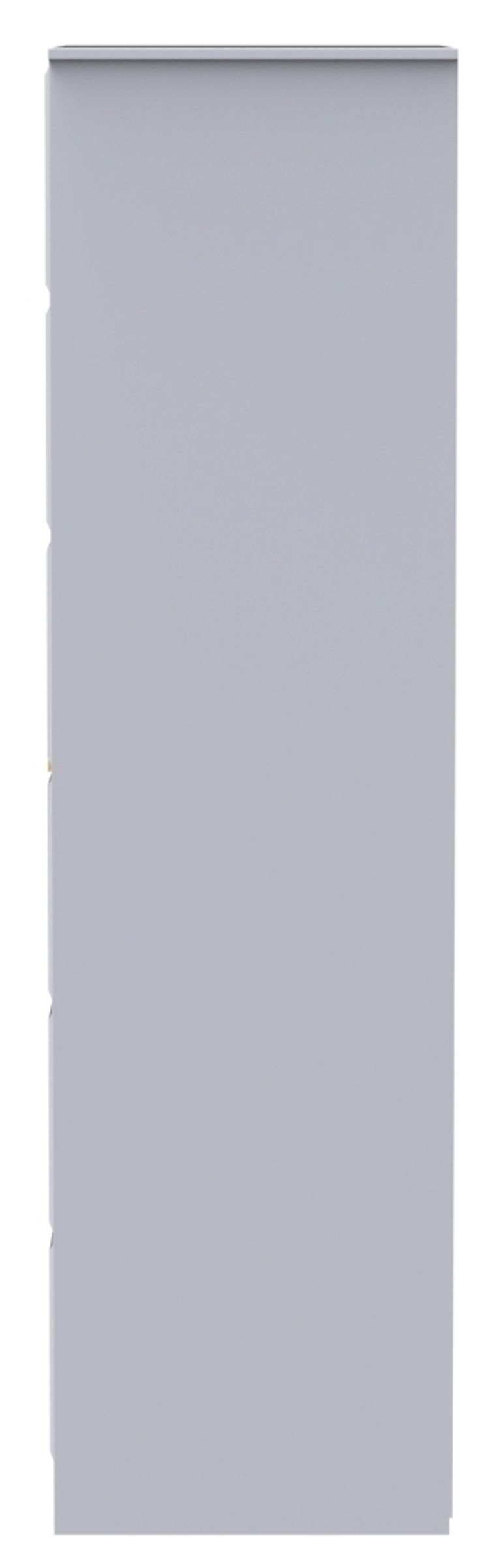 Cube White 2 Door Plain Tall Wardrobe