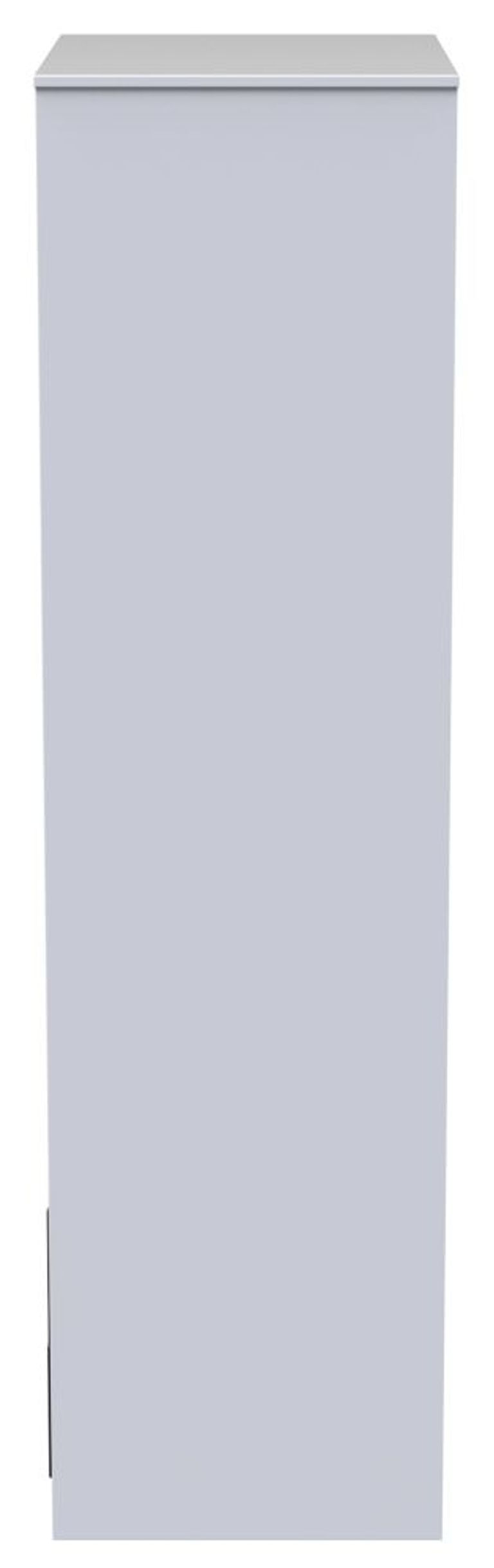 Diamond Black and White 2 Door 2 Drawer Tall Wardrobe