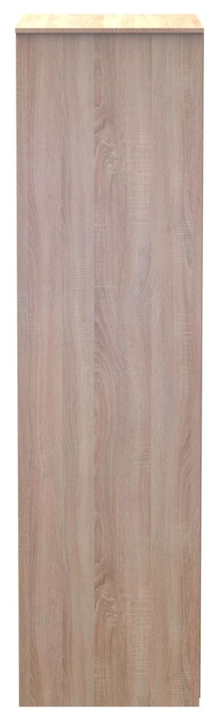 Diamond Oak Effect 2 Door Plain Tall Wardrobe
