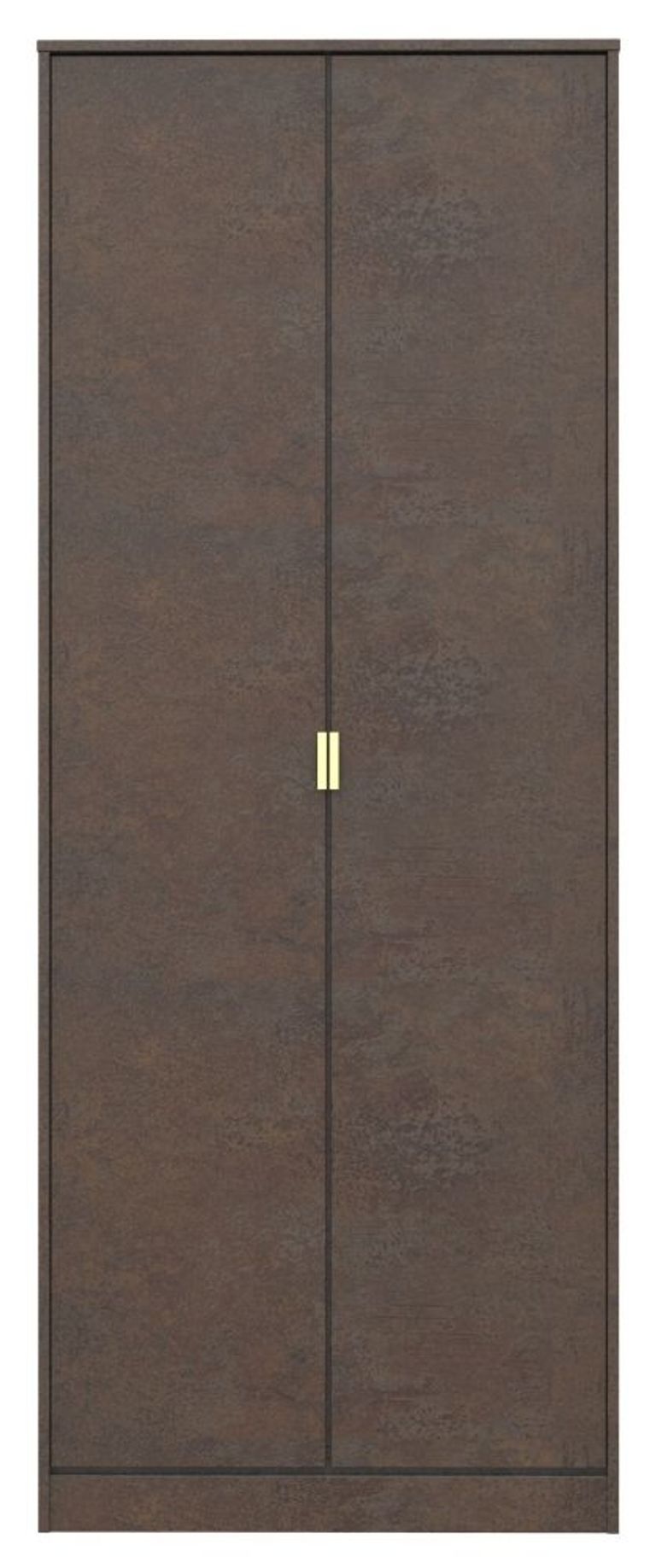 Diego Copper and Gold 2 Door Plain Tall Wardrobe