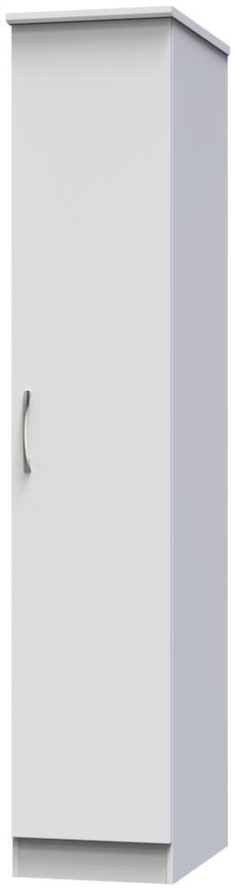 Eve Grey 1 Door Single Tall Wardrobe