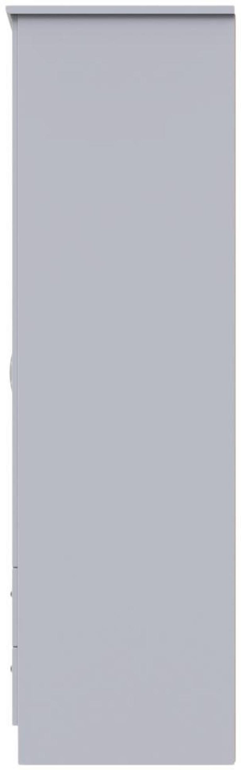 Eve Grey 2 Door 2 Drawer Double Tall Wardrobe