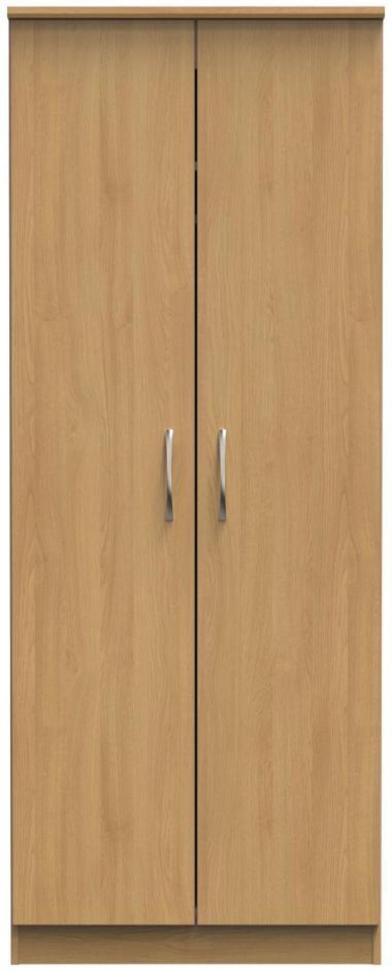 Eve Oak Effect 2 Door Plain Tall Wardrobe