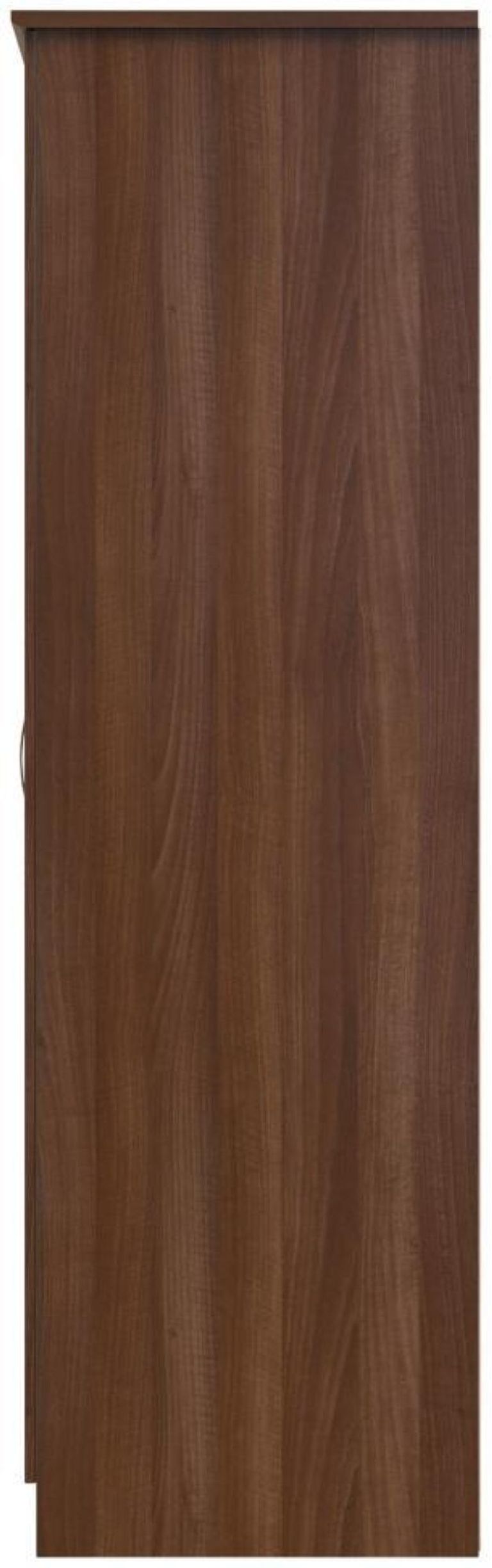Eve Walnut Effect 1 Door Single Tall Wardrobe