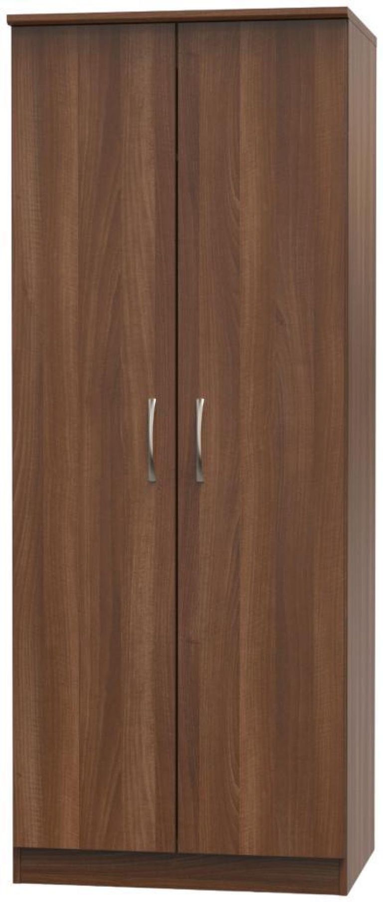 Eve Walnut Effect 2 Door Plain Tall Wardrobe