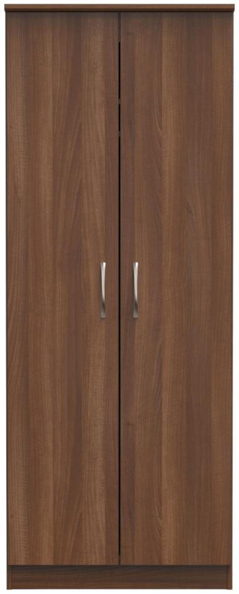 Eve Walnut Effect 2 Door Plain Tall Wardrobe