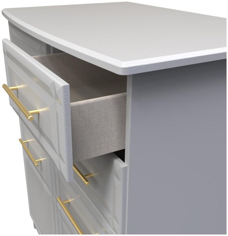 Faye Grey 1 Door Midi Wardrobe