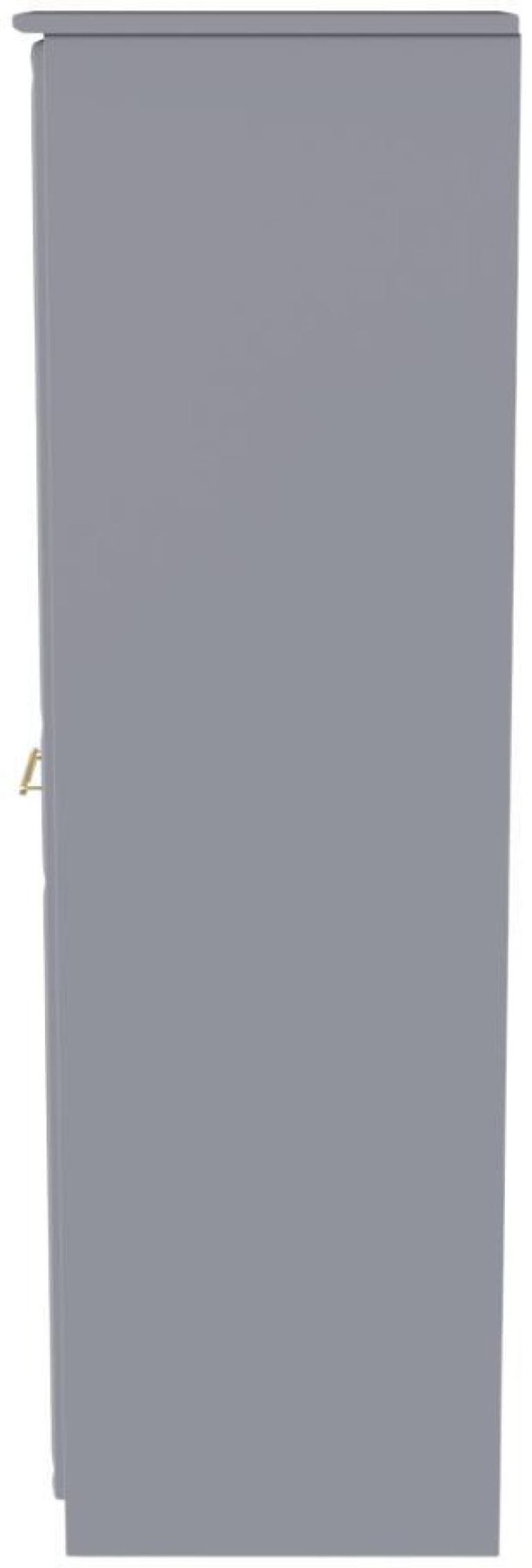 Faye Grey 1 Door Single Wardrobe