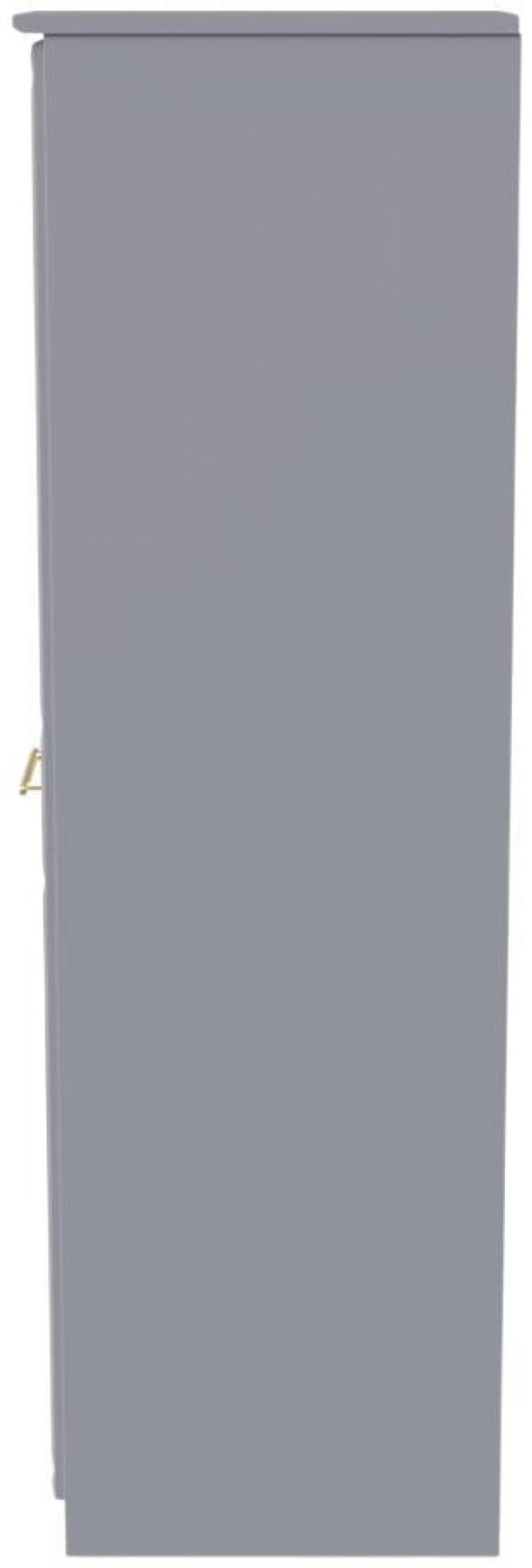 Faye Grey Ash 1 Door Single Wardrobe