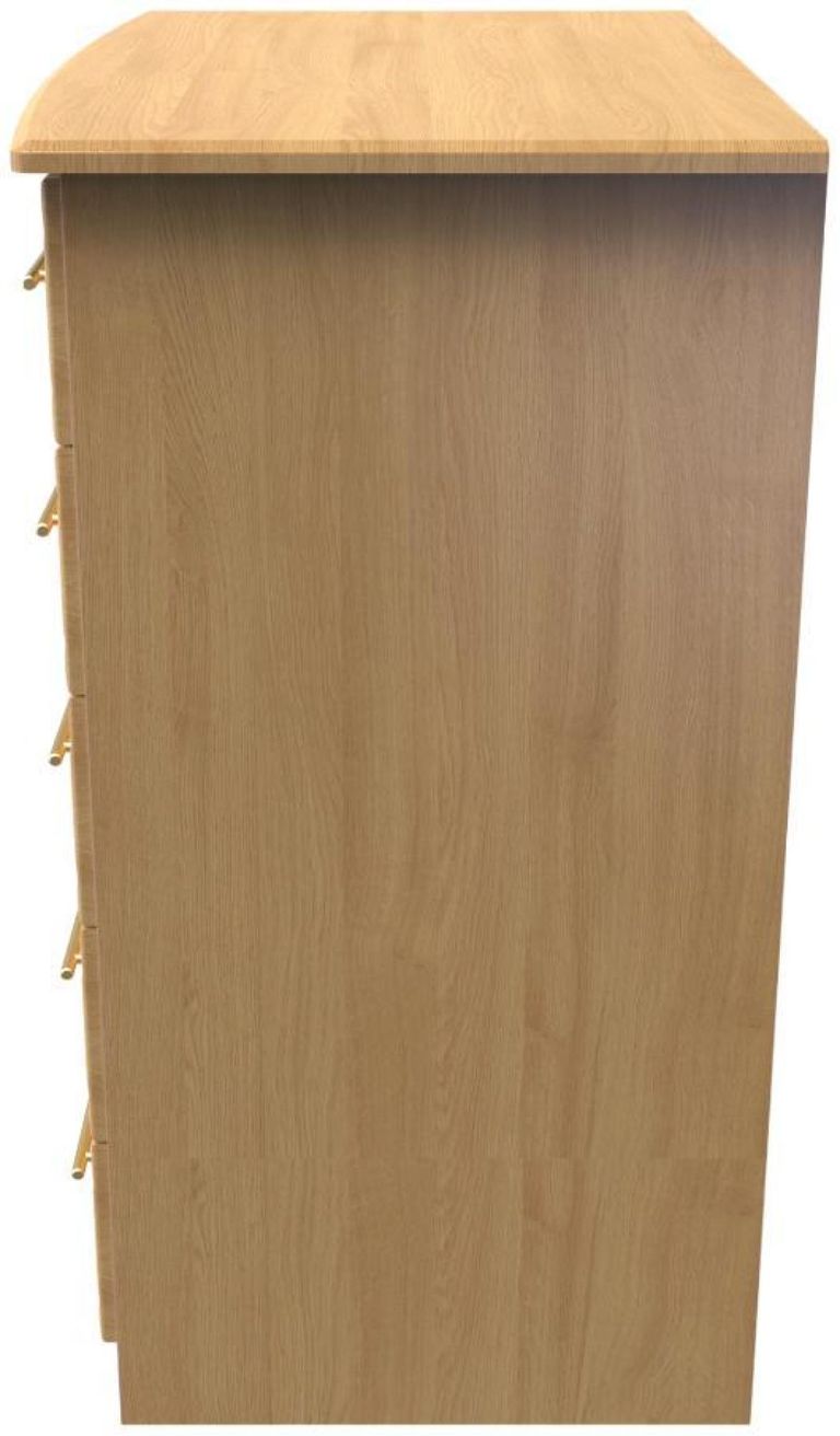 Faye Oak Effect 1 Door Midi Wardrobe
