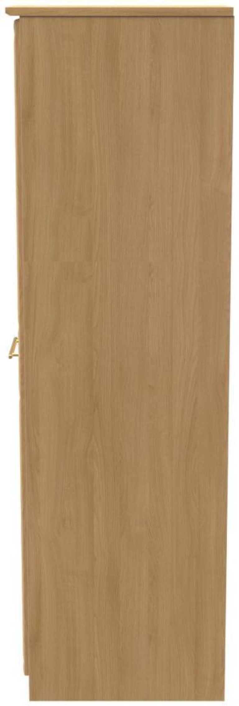Faye Oak Effect 1 Door Single Wardrobe