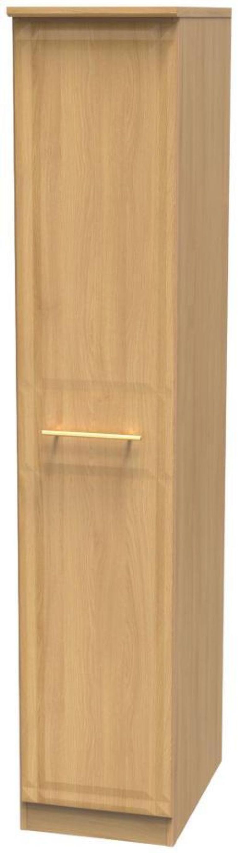 Faye Oak Effect 1 Door Single Wardrobe