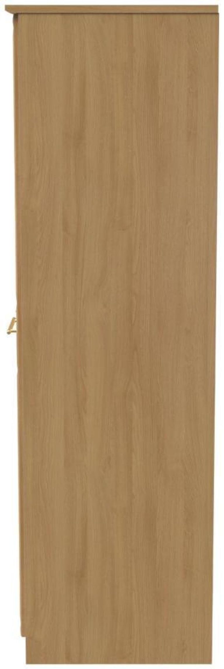 Faye Oak Effect 2 Door Plain Tall Wardrobe