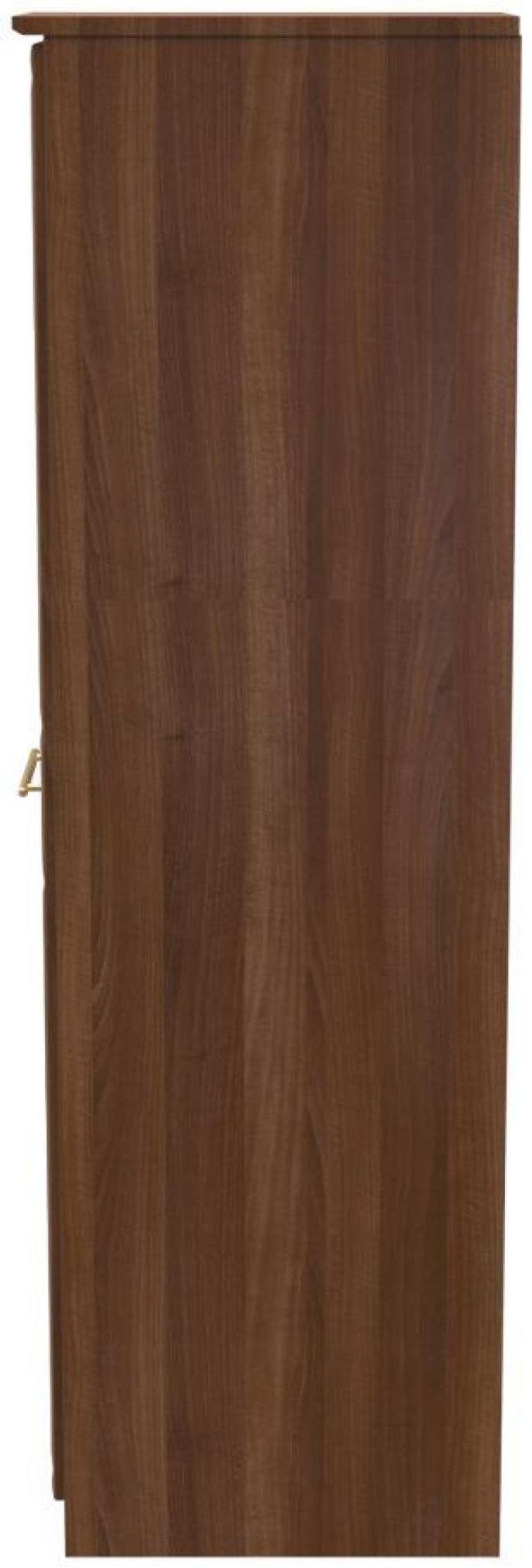 Faye Walnut Effect 1 Door Single Wardrobe