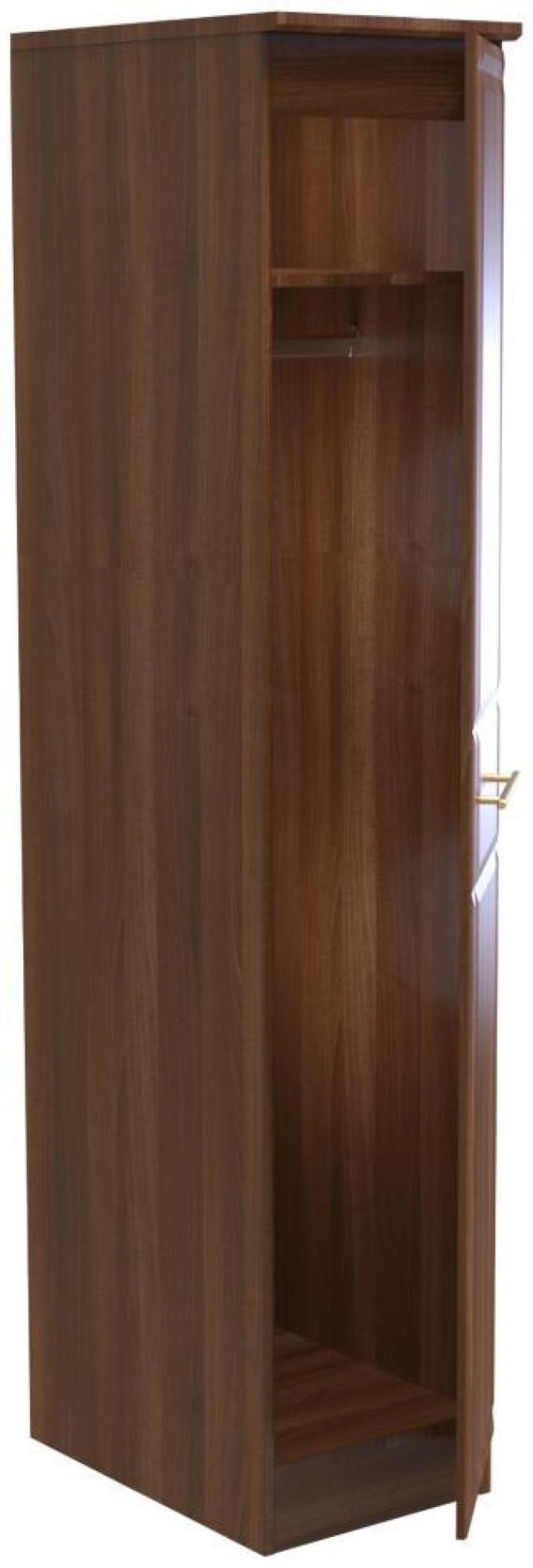 Faye Walnut Effect 1 Door Single Wardrobe