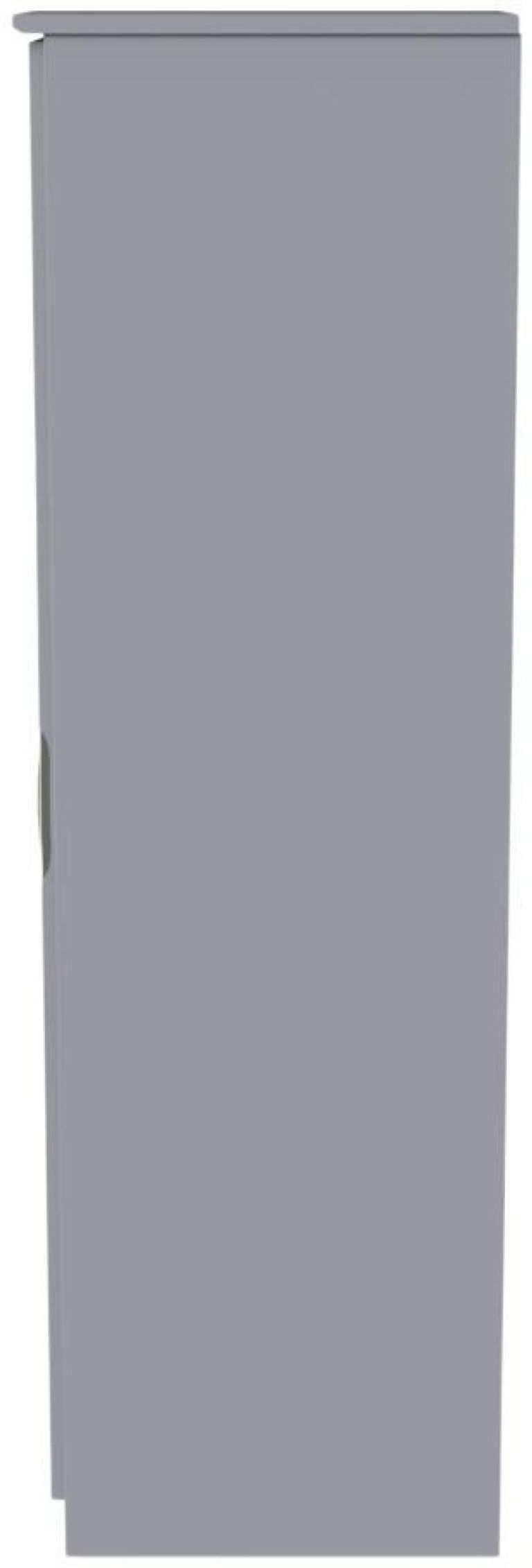Flora Grey 1 Door Single Wardrobe