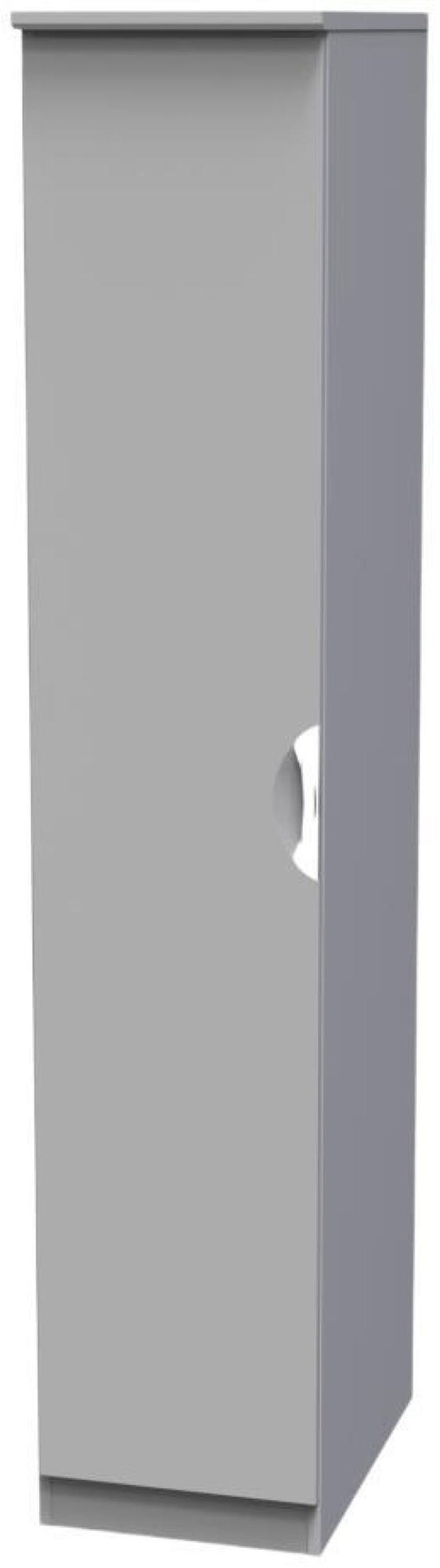 Flora Grey 1 Door Single Wardrobe