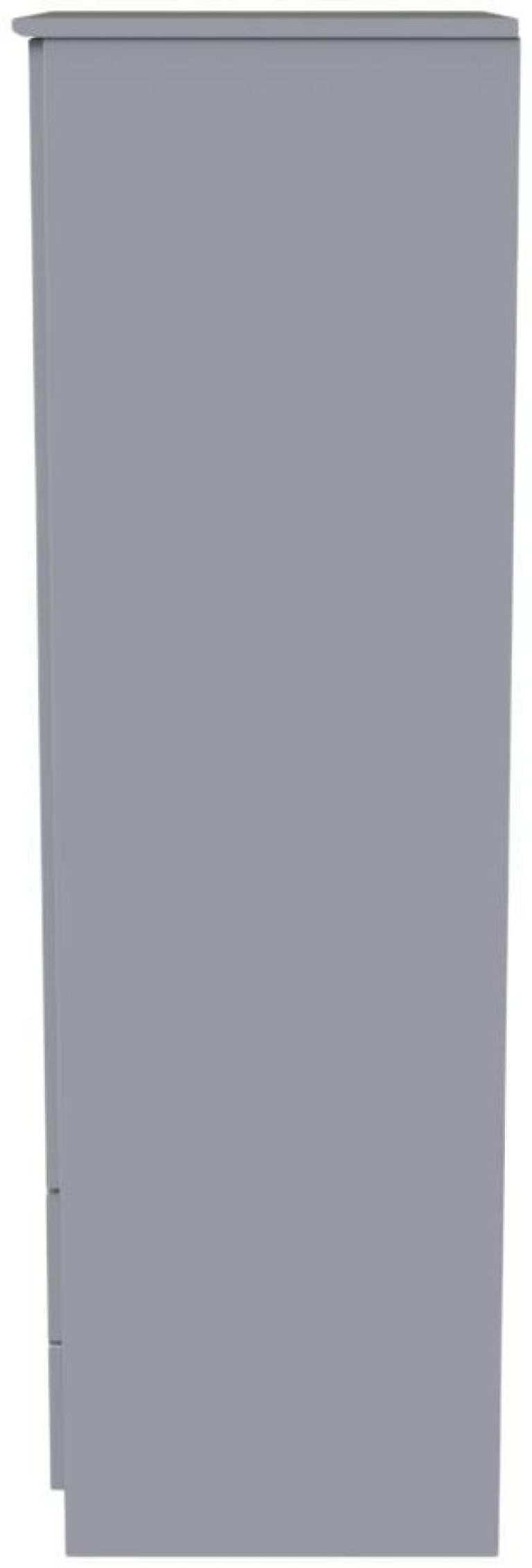 Flora Grey 2 Door 2 Drawer Double Wardrobe