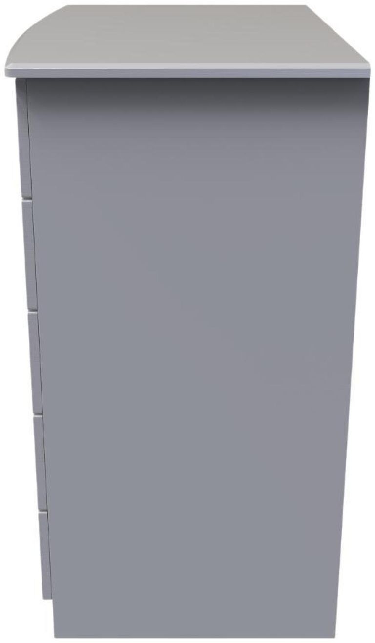 Flora Grey Ash 1 Door Midi Wardrobe