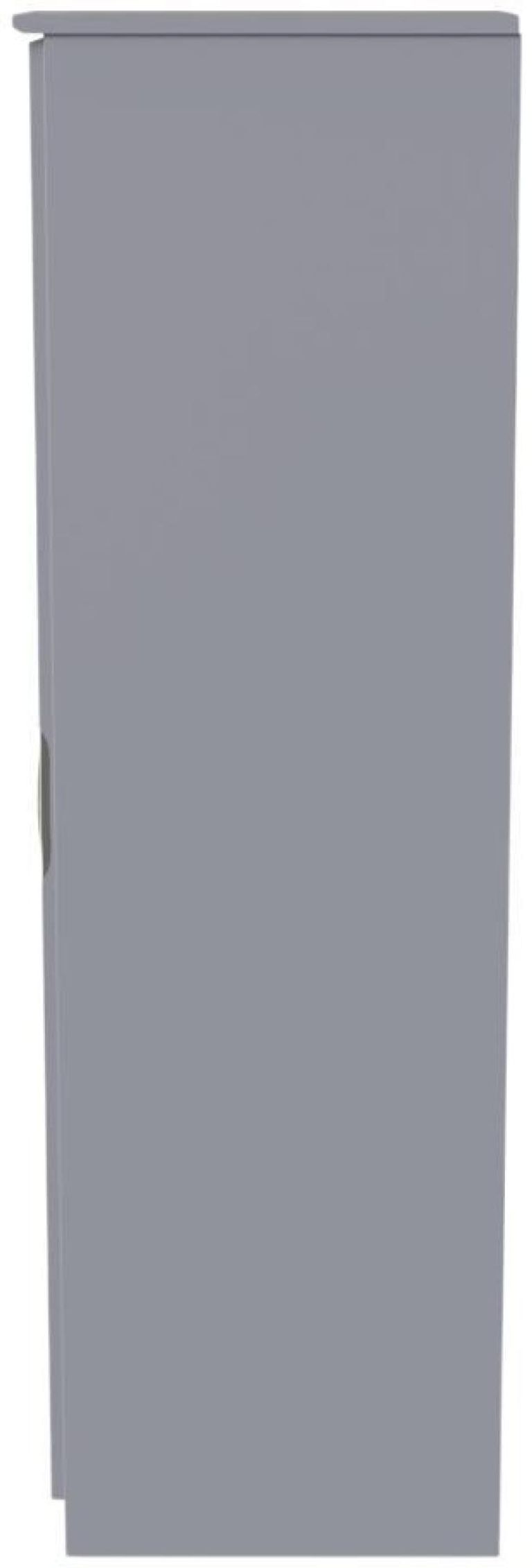 Flora Grey Ash 1 Door Single Wardrobe