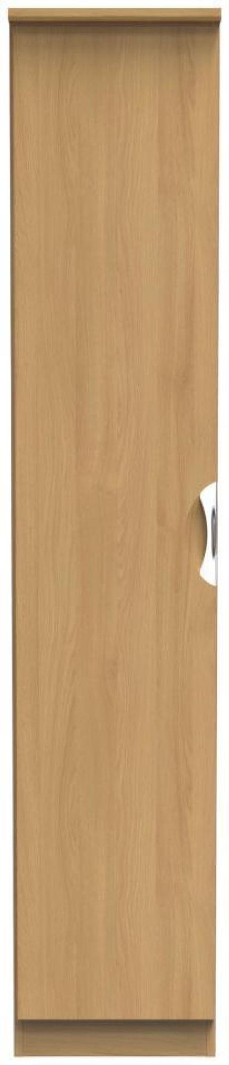 Flora Oak Effect 1 Door Single Wardrobe