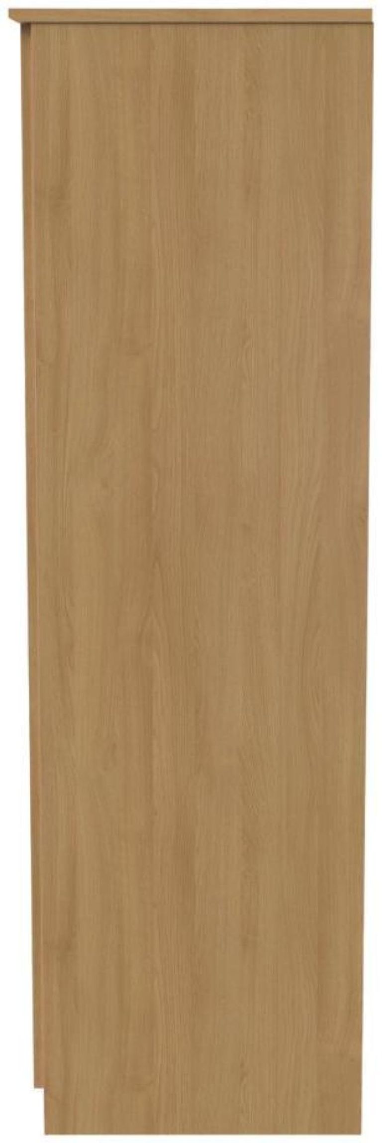 Flora Oak Effect 2 Door Plain Tall Wardrobe