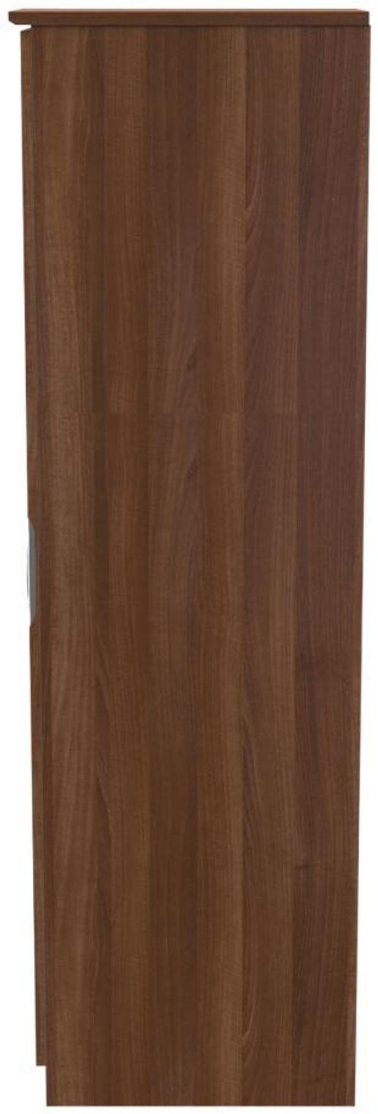 Flora Walnut Effect 1 Door Single Wardrobe