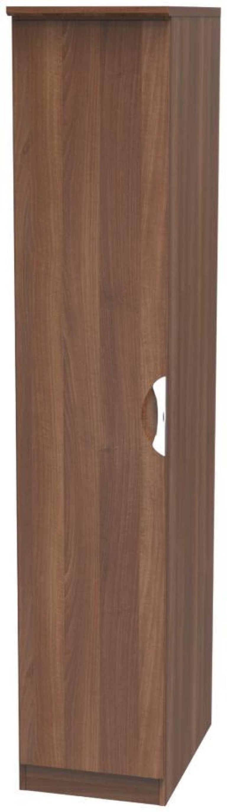 Flora Walnut Effect 1 Door Single Wardrobe