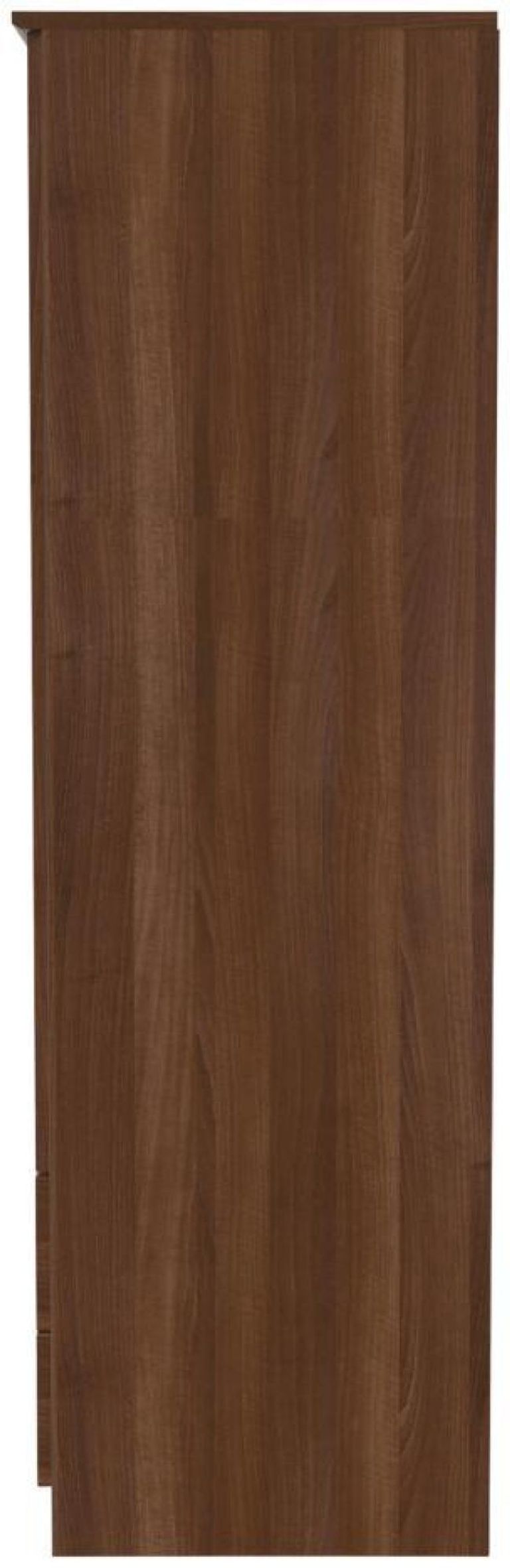 Flora Walnut Effect 2 Door 2 Drawer Double Wardrobe