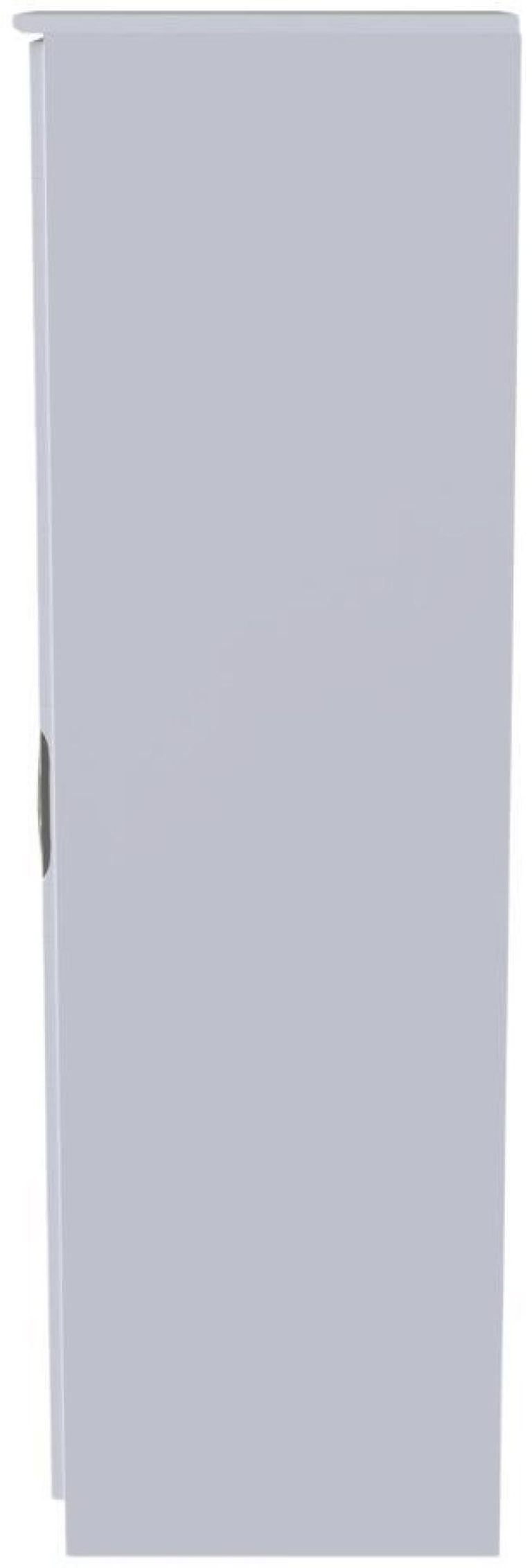 Flora White 1 Door Single Wardrobe