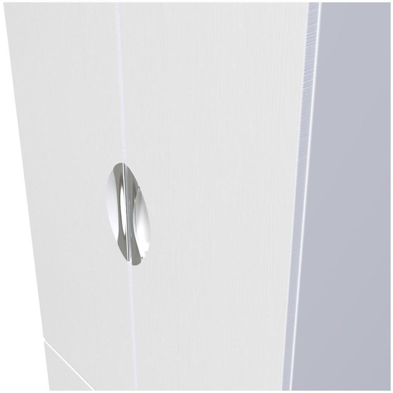 Flora White 2 Door 2 Drawer Double Wardrobe