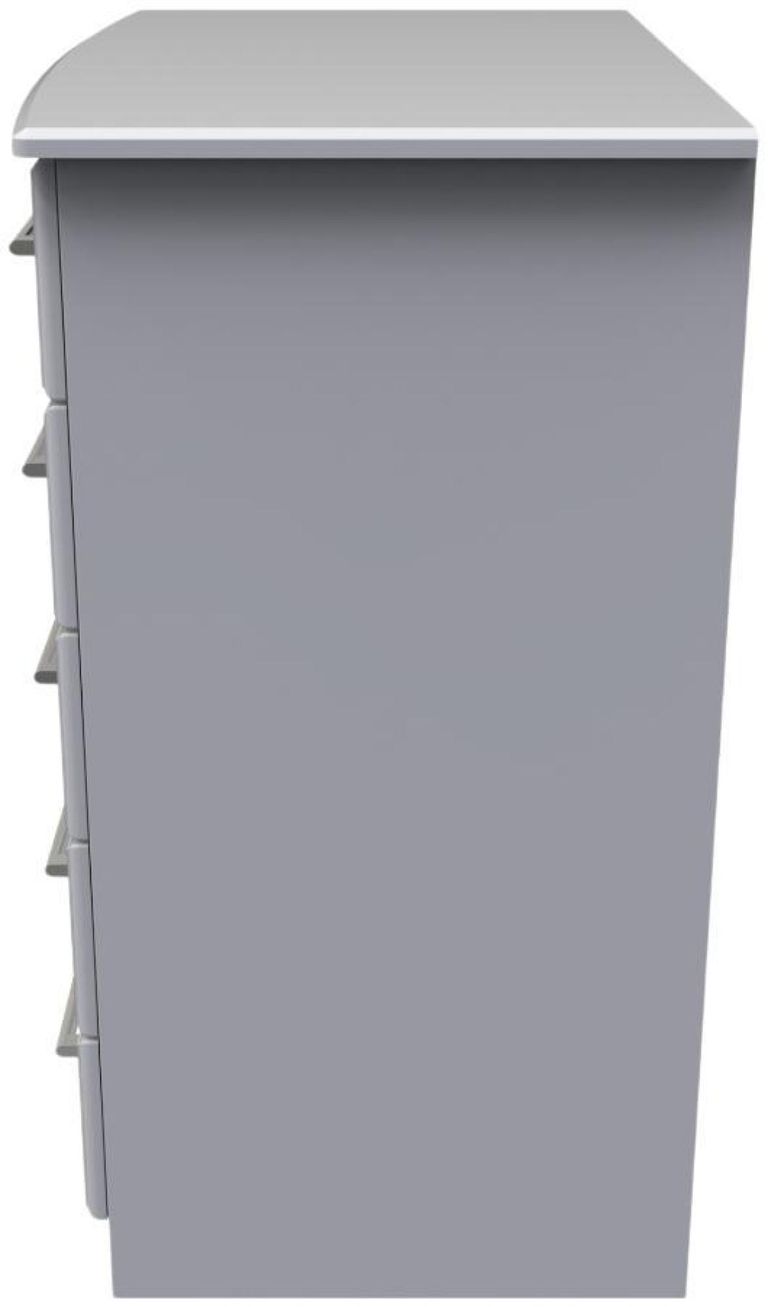 Gina Grey 1 Door Midi Wardrobe
