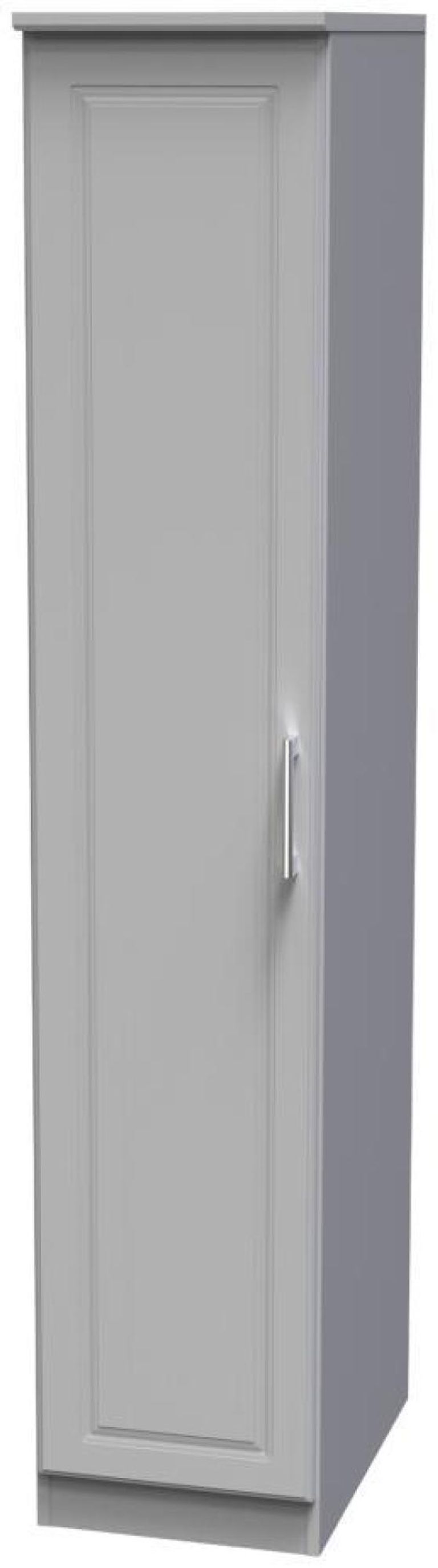 Gina Grey Ash 1 Door Single Wardrobe