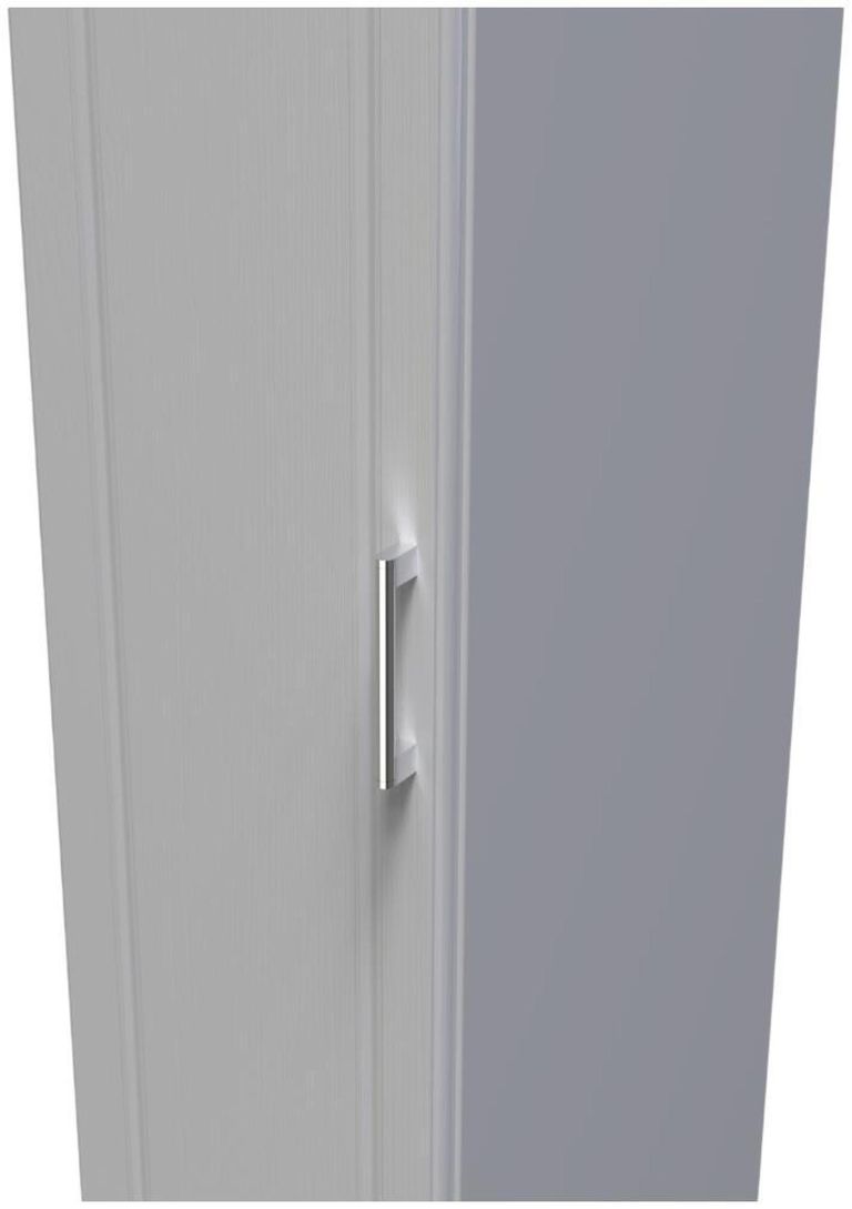 Gina Grey Ash 1 Door Single Wardrobe