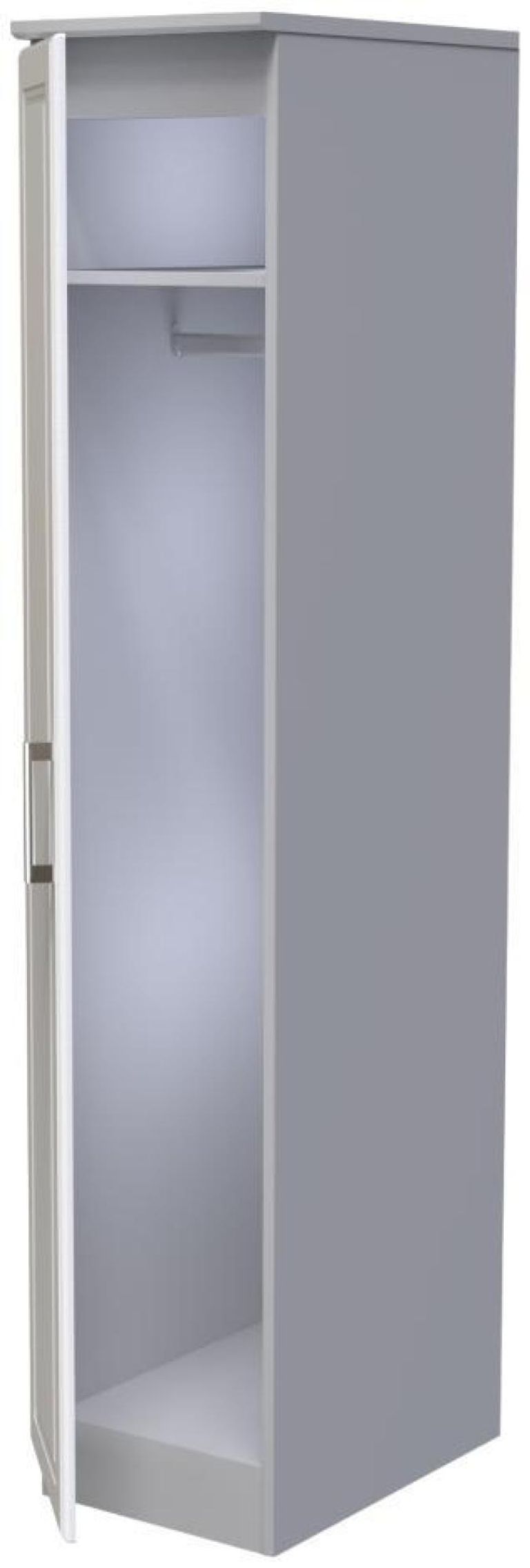 Gina Grey Ash 1 Door Single Wardrobe