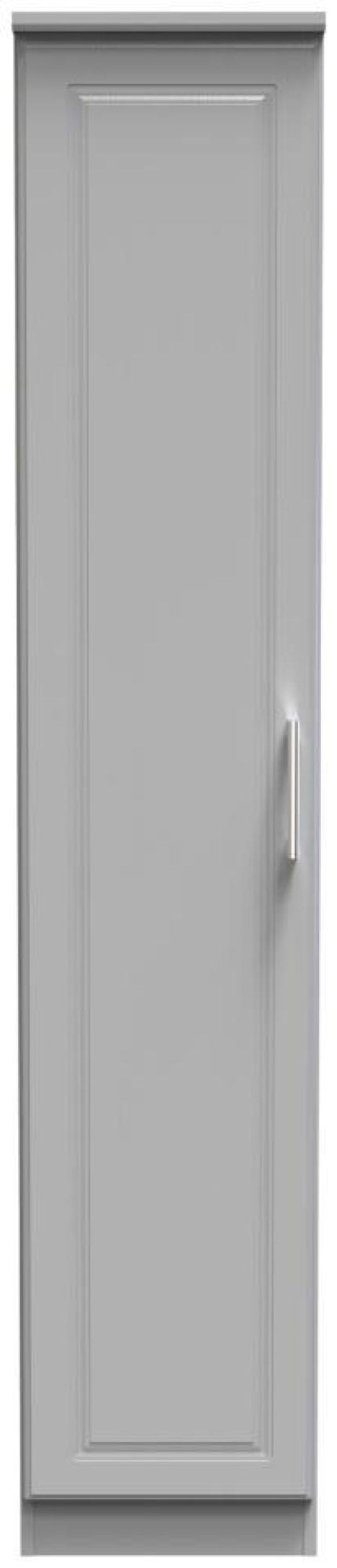 Gina Grey Ash 1 Door Single Wardrobe