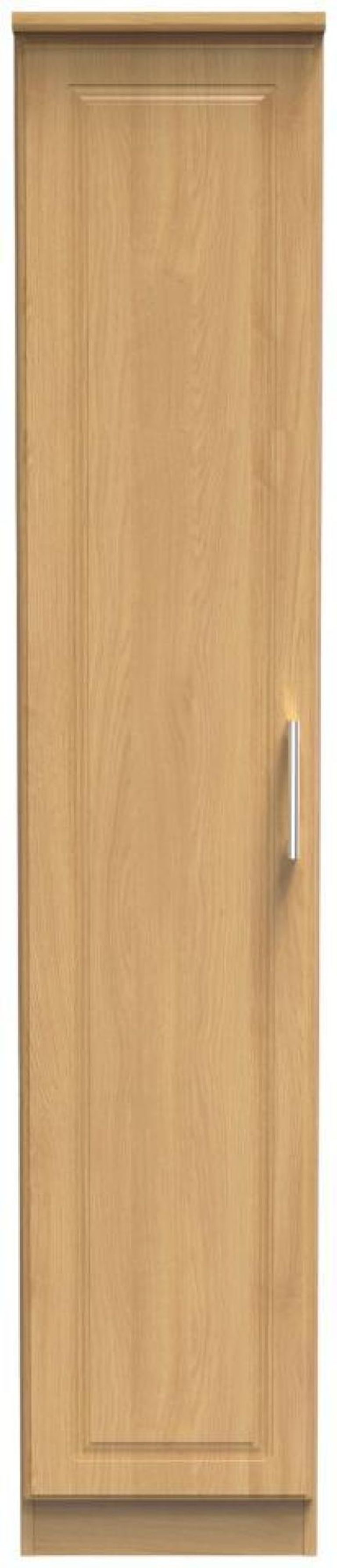 Gina Oak Effect 1 Door Single Wardrobe