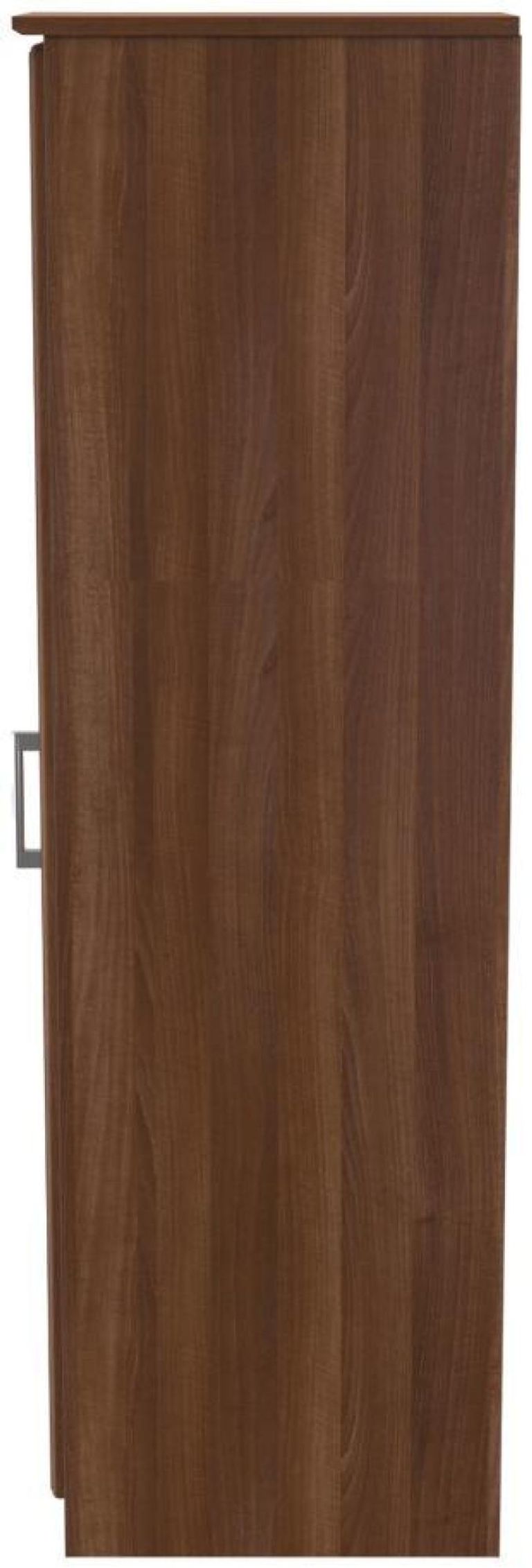 Gina Walnut Effect 1 Door Single Wardrobe