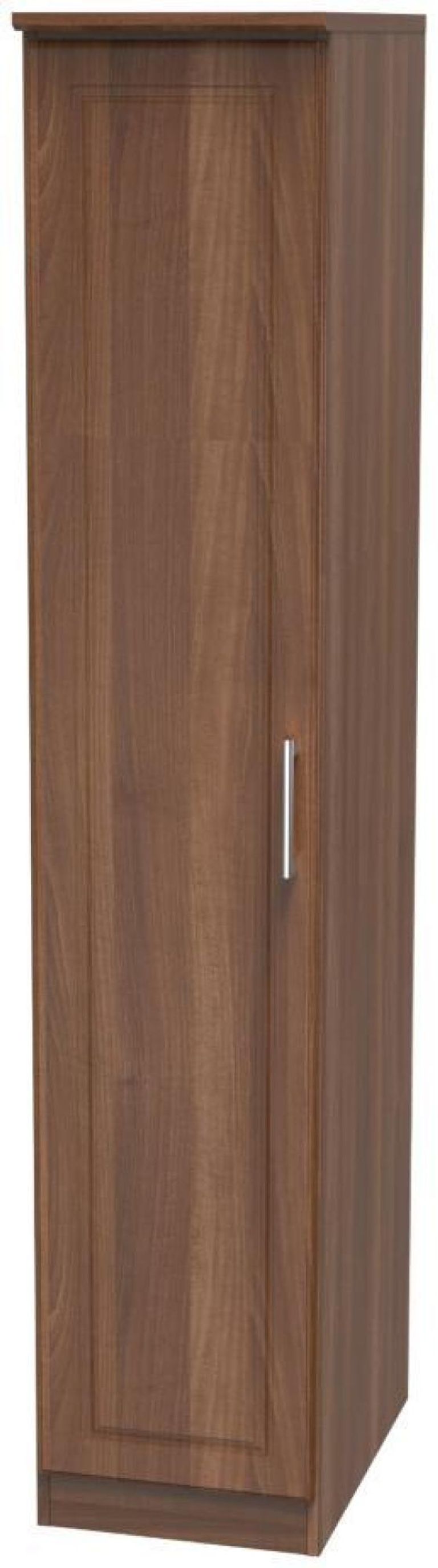 Gina Walnut Effect 1 Door Single Wardrobe